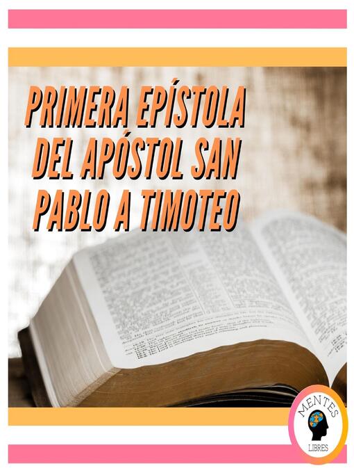 Cover image for PRIMERA EPÍSTOLA DEL APÓSTOL SAN PABLO a TIMOTEO